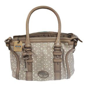 Fossil Maddox Genuine Leather Satchel Style Handbag